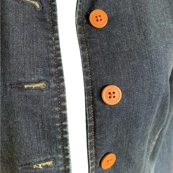 Lauren Ralph Lauren size 6 Peplum Denim Jacket - Picture 3 of 16